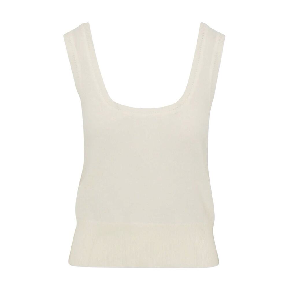 Kilte Cashmere Bijou Crop Tank Top Marshmallow 1/S